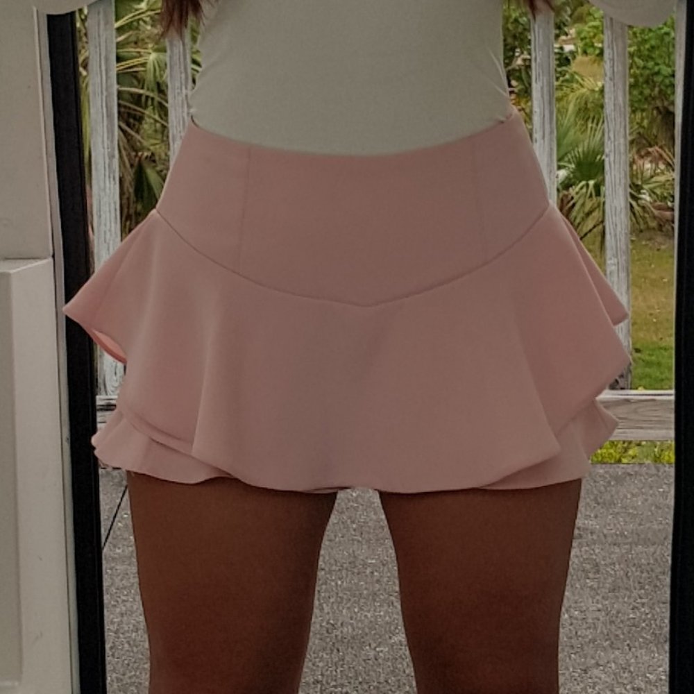 Zara pink Ruffle Skort